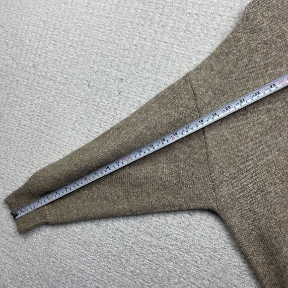 H&M Chunky Cozy Sweater Womens Sz M Mock Neck Wool Blend Brown / Beige - Picture 12 of 16